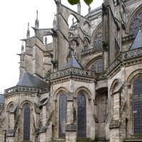 Cathédrale Saint-Julien du Mans - Exterior, chevet, north flank and radiating chapels