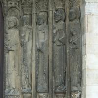 Cathédrale Saint-Julien du Mans - Exterior, nave, south portal, east jamb figures