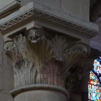 Cathédrale Saint-Julien du Mans - Interior, nave, north arcade, shaft capital