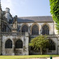 Collégiale Notre-Dame des Andelys - Exterior, south chevet elevation