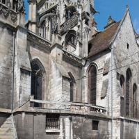 Église Notre-Dame de Louviers - Exterior, east chevet looking northwest