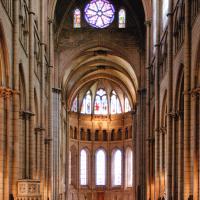 Cathédrale Saint-Jean-Baptiste de Lyon - Interior, nave looking east
