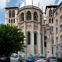 Cathédrale Saint-Jean-Baptiste de Lyon - Exterior, east chevet elevation