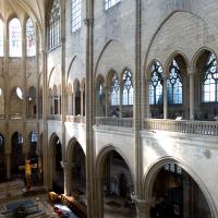 Collégiale Notre-Dame de Mantes-la-Jolie - Interior, south nave elvation from north gallery