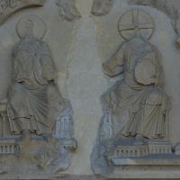 Collégiale Notre-Dame de Mantes-la-Jolie - Exterior, western frontispiece, center portal, tympanum, detail