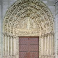 Collégiale Notre-Dame de Mantes-la-Jolie - Interior, western frontispiece, central portal