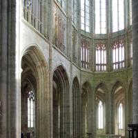 Abbaye du Mont-Saint-Michel - Interior, chevet looking northeast