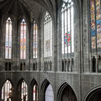 Cathédrale Saint-Just-Saint-Pasteur de Narbonne - Interior, chevet, looking southeast, triforium level