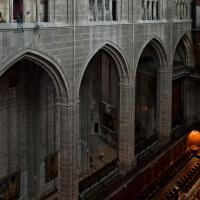 Cathédrale Saint-Just-Saint-Pasteur de Narbonne - Interior, chevet, south triforium and arcade looking southwest
