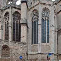 Cathédrale Saint-Just-Saint-Pasteur de Narbonne - Exterior, chevet, radiating chapels, from northeast