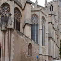 Cathédrale Saint-Just-Saint-Pasteur de Narbonne - Exterior, chevet, radiating chapels, from northeast 