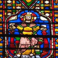 Cathédrale Saint-Just-Saint-Pasteur de Narbonne - Interior, chevet, radiating chapel, stained glass