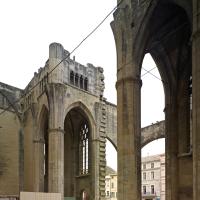 Cathédrale Saint-Just-Saint-Pasteur de Narbonne - Interior, unfinished crossing looking southwest into south transept