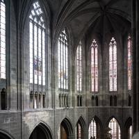 Cathédrale Saint-Just-Saint-Pasteur de Narbonne - Interior, chevet,  looking northeast triforium level