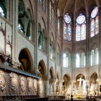 Cathédrale Notre-Dame de Paris - Interior, chevet looking northeast 