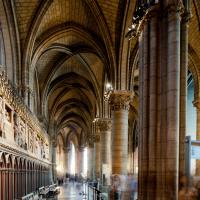 Cathédrale Notre-Dame de Paris - Interior, chevet, south aisles looking east