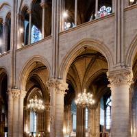 Cathédrale Notre-Dame de Paris - Interior, nave, north arcade elevation looking northwest
