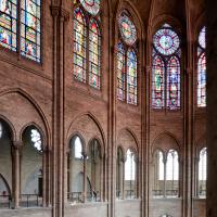 Cathédrale Notre-Dame de Paris - Interior, chevet and hemicycle, gallery level looking northeast