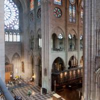 Cathédrale Notre-Dame de Paris - Interior, north transept, gallery level looking northeast 