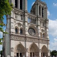Cathédrale Notre-Dame de Paris - Exterior, western frontispiece looking southeast