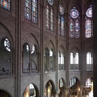 Cathédrale Notre-Dame de Paris - Interior, chevet, gallery level looking northeast