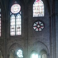 Cathédrale Notre-Dame de Paris - Interior, south chevet clerestory, westernmost baya
