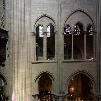 Cathédrale Notre-Dame de Paris - Interior, nave westernmost bay gallery level looking north