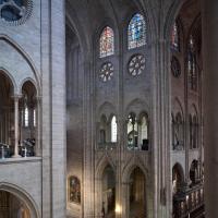 Cathédrale Notre-Dame de Paris - Interior, crossing and north transept gallery level looking northeast into crossing 