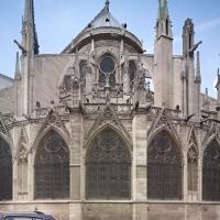 Cathédrale Notre-Dame de Paris - Exterior, chevet from south east 