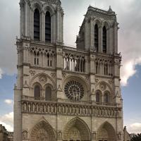 Cathédrale Notre-Dame de Paris - Exterior, western frontispiece looking southeast