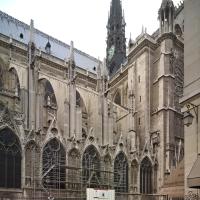 Cathédrale Notre-Dame de Paris - Exterior, chevet, north flank and north transept looking southwest