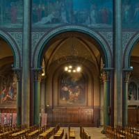 Église Saint-Germain-des-Prés - Interior, north nave arcade elevation