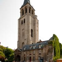 Église Saint-Germain-des-Prés - Exterior, western frontispiece looking northeast
