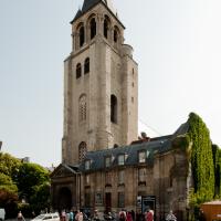 Église Saint-Germain-des-Prés - Exterior, western frontispiece looking northeast