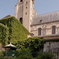 Église Saint-Germain-des-Prés - Exterior, south nave and tower elevation looking northwest