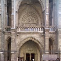 Sainte-Chapelle - Exterior, western frontispiece, narthex, portal