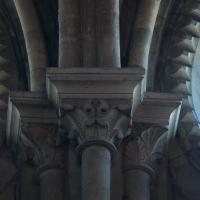 Collégiale Notre-Dame de Poissy - Interior, chevet, hemicycle, clerestory, capitals
