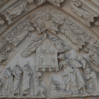 Cathédrale Saint-Pierre de Poitiers - Exterior, western frontispiece, south portal, tympanum, detail