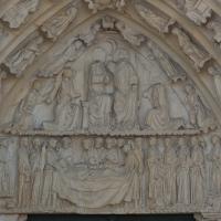 Cathédrale Saint-Pierre de Poitiers - Exterior, western frontispiece, north portal, tympanum