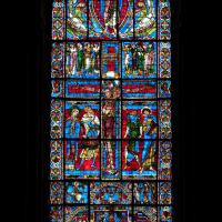 Cathédrale Saint-Pierre de Poitiers - Interior, chevet, east wall, center window