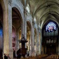 Cathédrale Saint-Maclou de Pontoise - Interior, south nave from north chevet looking southwest