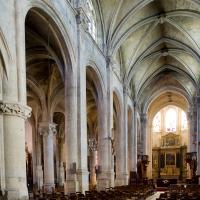 Cathédrale Saint-Maclou de Pontoise - Interior, north nave elevation looking east