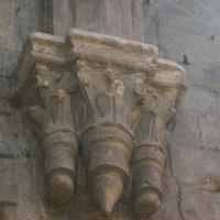 Cathédrale Saint-Maclou de Pontoise - Interior, south transept, east wall, clerestory, vaulting corbels