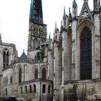 Cathédrale Notre-Dame de Rouen - Exterior, chevet from southeast and central tower