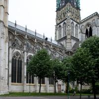 Cathédrale Notre-Dame de Rouen - Exterior, nave, south flank and central tower