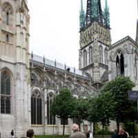 Cathédrale Notre-Dame de Rouen - Exterior, nave, south flank and central tower