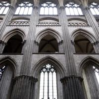 Cathédrale Notre-Dame de Rouen - Interior, nave elevation looking up