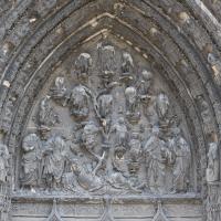 Cathédrale Notre-Dame de Rouen - Exterior, western frontispiece, center portal, tympanum