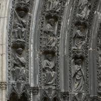 Cathédrale Notre-Dame de Rouen - Exterior, north transept, portal, voussoirs