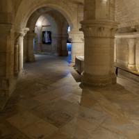 Basilique de Saint-Denis - Interior, north crypt passage looking east